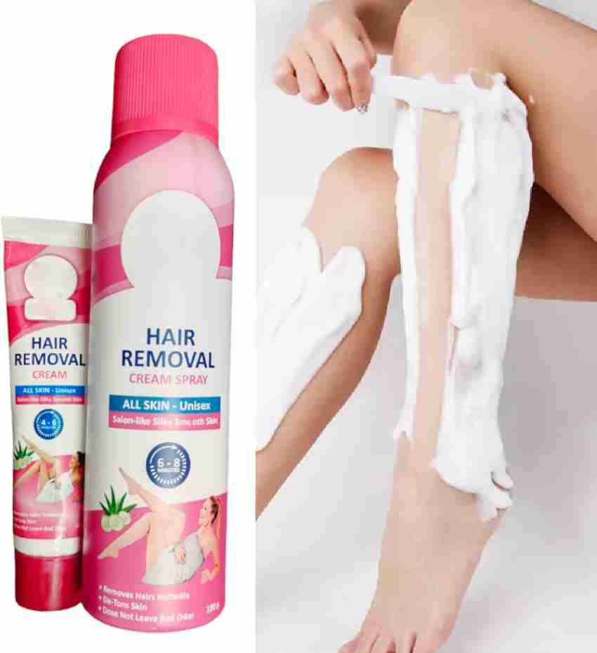 180ml Silky Beauty Spray, Quick and Painless Hair Removal Spray Foam for Legs, Arms, Underarms, Chest, Back, for Men and Women Skin Care